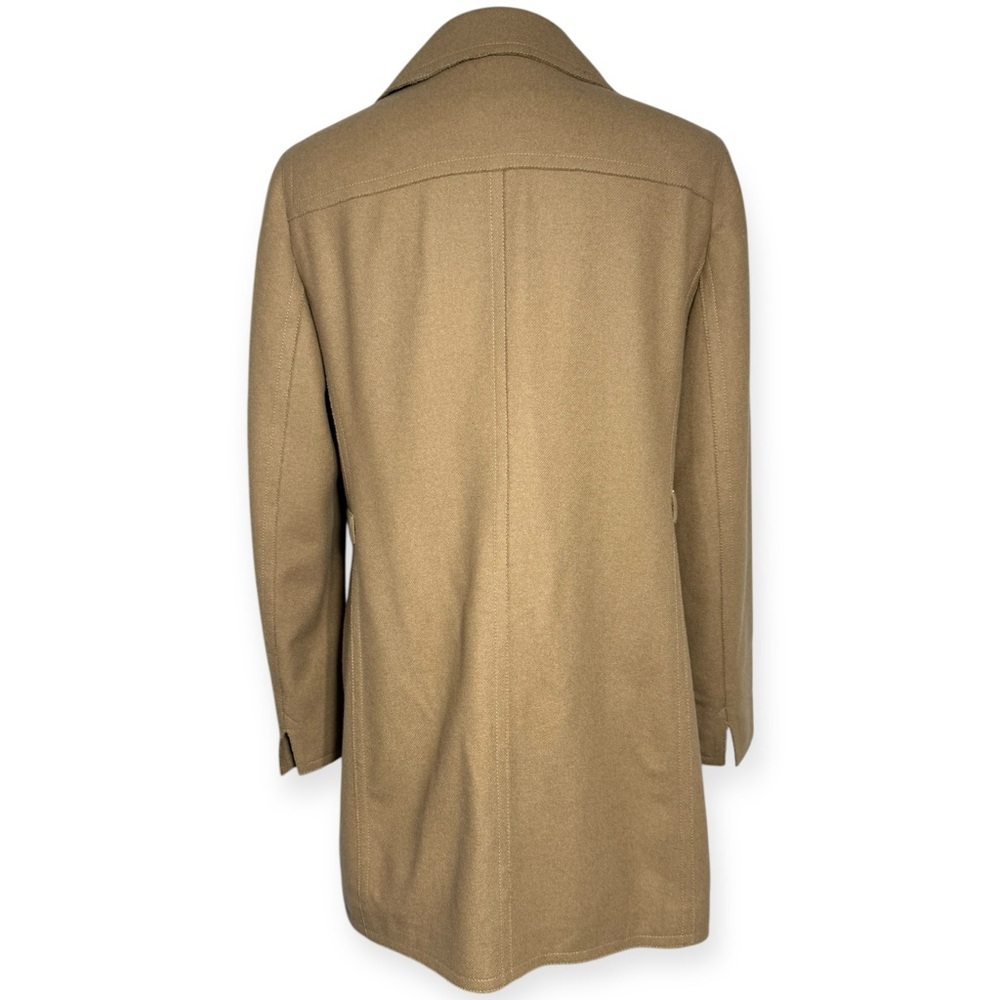 Akris punto wool angora camel tan double breasted peacoat US 12 FR 45 D 42 CBK - Picture 6 of 16
